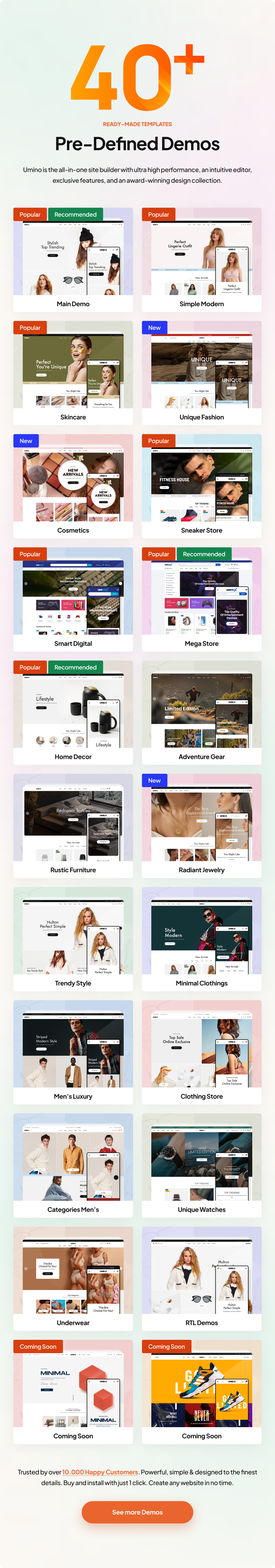 Umino - Multipurpose Responsive Magento 2 /Adobe Commerce Theme