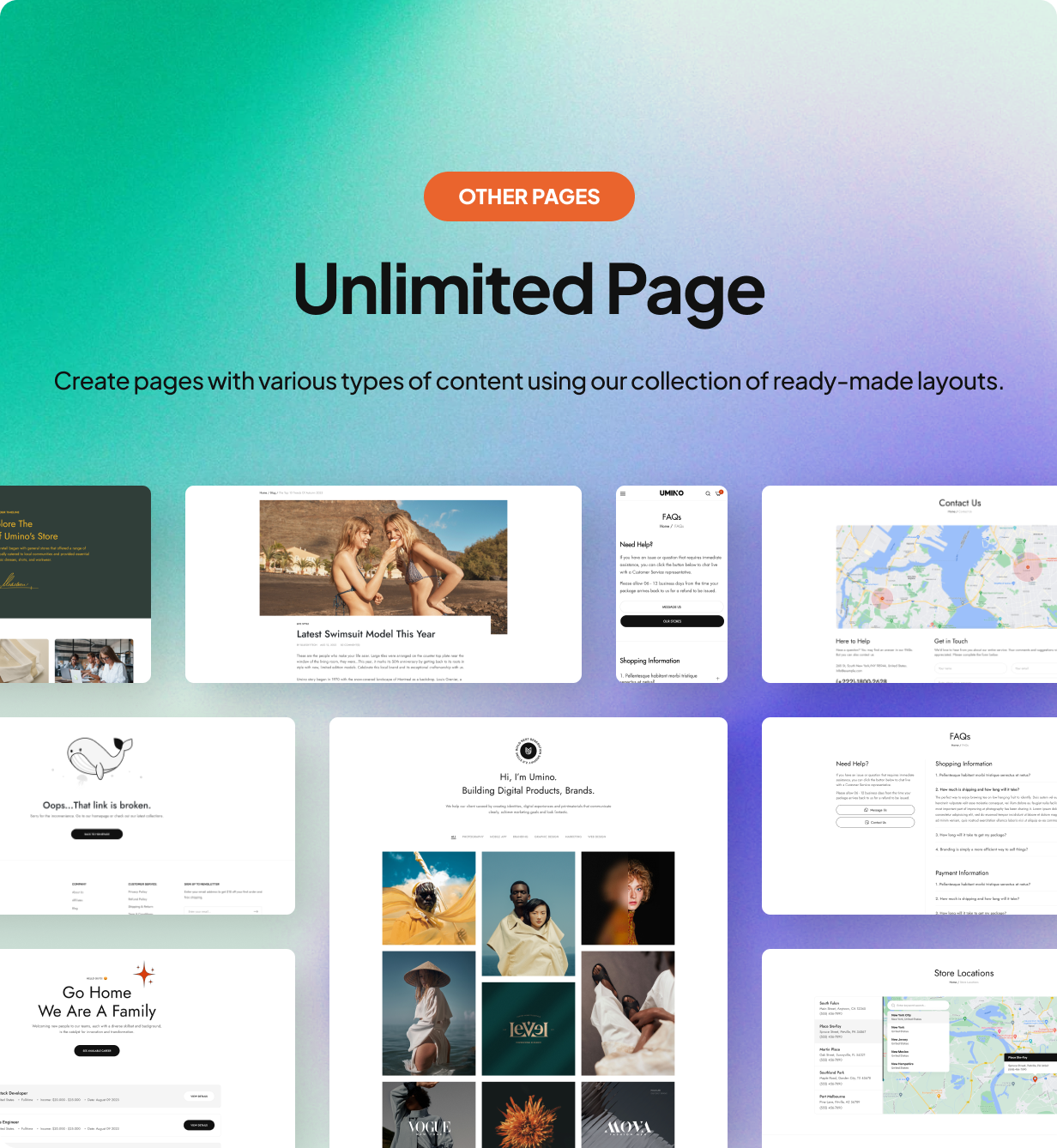 Umino - Multipurpose Responsive Magento 2 /Adobe Commerce Theme